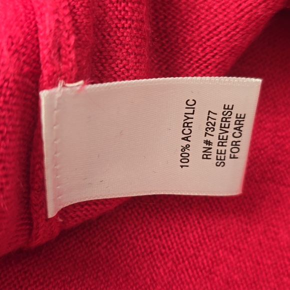 CROFT AND BARROW BRAND WOMEN'S PINK FRONT BUTTON CARDIGAN SIZE LARGE - Picture 14 of 15